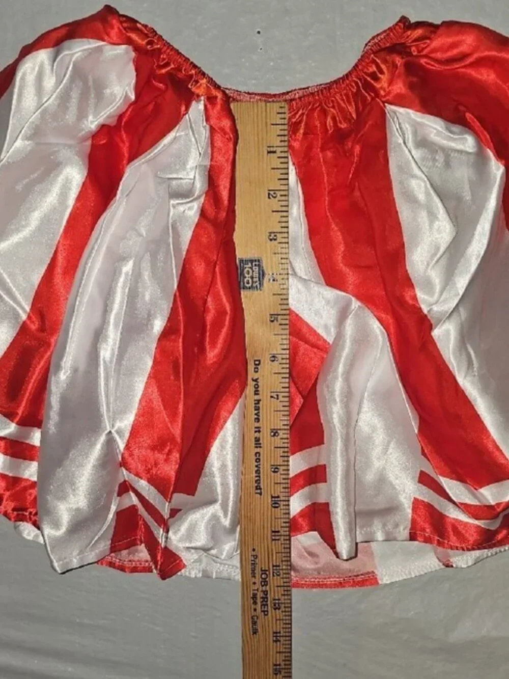 Cheer Leader Kids Costume - Red and White with Pom Poms Girls Medium 8-10 New